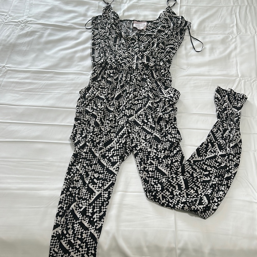 Black and white jumpsuit